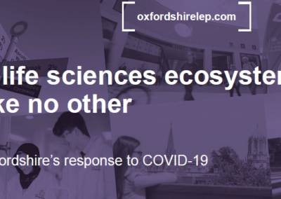 ‘A Life Sciences Ecosystem like no other’ – OXLEP sets out how Oxfordshire has responded to the Covid-19 pandemic