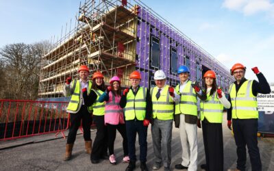 Aspen Building Oxford Trust reaches topping out milestone in Headington